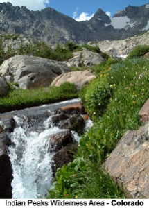 Lake Isabel in Indian Peaks Wilderness Area, Colorado